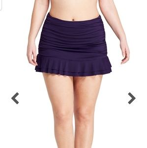 NWOT Blackberry Retro Swim Miniskirt